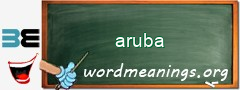 WordMeaning blackboard for aruba